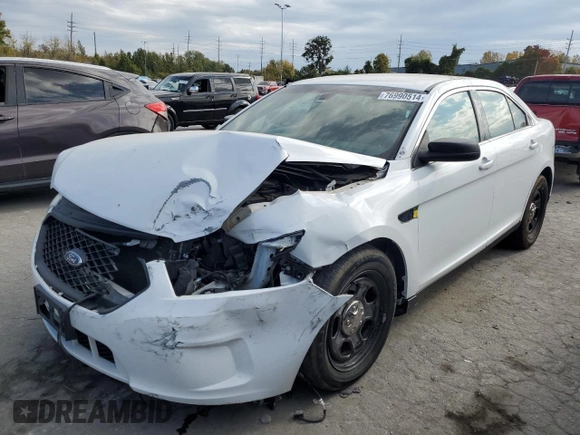 2017 Ford Police Interceptor with VIN 1FAHP2L83HG145067, listed as a Copart auction lot 76990514 with 112,165 mi miles and Salvage title. Bid and sale history available at DreamBid. Image 1.