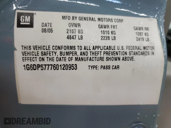 2006 Cadillac CTS with VIN 1G6DP577760120953, listed as a Copart auction lot 55736155 with 136,232 mi miles and Salvage Title. Bid and sale history available at carsss.com. Image 12.