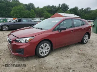2017 Subaru Impreza with VIN 4S3GTAA63H3700104, listed as a Copart auction lot 61365535 with 55,953 mi miles and Salvage title. Bid and sale history available at DreamBid. Image 1.