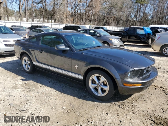 2007 Ford Mustang Deluxe with VIN 1ZVFT80NX75232594, listed as a Copart auction lot 46813425 with 177,026 mi miles and Salvage Title. Bid and sale history available at carsss.com. Image 4.