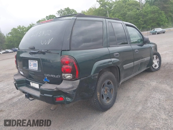 2004 Chevrolet TrailBlazer LS with VIN 1GNDT13S942288727, listed as a IAAI auction lot 42224614 with Not Provided miles and . Bid and sale history available at DreamBid. Image 4.