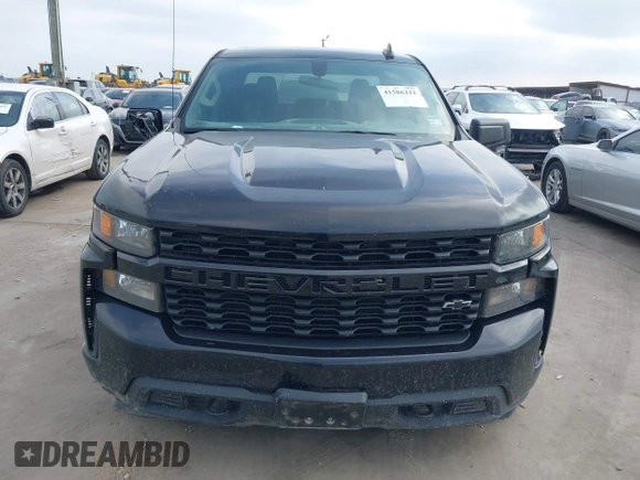 2020 Chevrolet Silverado 1500 Custom with VIN 3GCPWBEH0LG399936, listed as a IAAI auction lot 41586221 with 123,715 mi miles. Bid and sale history available at carsss.com. Image 12.