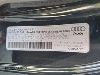 2012 Audi A5 Premium z VIN WAUCFAFH0CN006741, wystawiony jako Copart lot #56845035 z przebiegiem 57 571 mil mil oraz Czysty tytuł • Clean title. Historia ofert i sprzedaży dostępna na DreamBid. Obrazek 12.