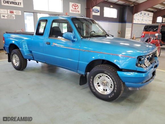 1994 Ford Ranger Splash with VIN 1FTDR15X5RPA71301, listed as a Copart auction lot 58835204 with 38,644 mi miles and Non Repairable. Bid and sale history available at carsss.com. Image 4.