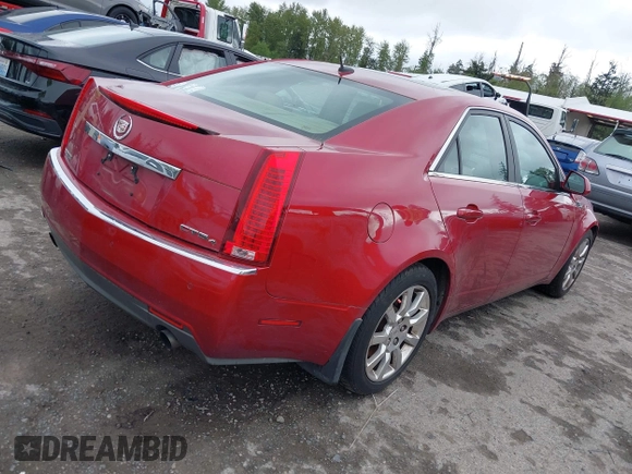 2008 Cadillac CTS AWD w/1SB with VIN 1G6DT57V380185215, listed as a IAAI auction lot 42153012 with 126,098 mi miles. Bid and sale history available at carsss.com. Image 4.