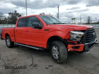 2017 Ford F-150 XL with VIN 1FTFW1EG6HKD13493, listed as a Copart auction lot 50326155 with 82,246 mi miles and Salvage Title. Bid and sale history available at carsss.com. Image 4.