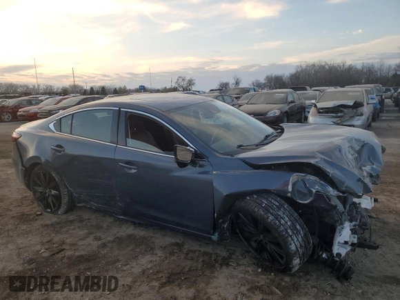 2021 Mazda 6 Carbon Edition with VIN JM1GL1WY6M1608632, listed as a Copart auction lot 88045655 with 48,749 mi miles and Salvage Title. Bid and sale history available at DreamBid. Image 4.