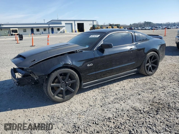 2012 Ford Mustang GT Premium with VIN 1ZVBP8CF7C5271581, listed as a Copart auction lot 46416255 with 167,239 mi miles and Salvage Title. Bid and sale history available at DreamBid. Image 1.