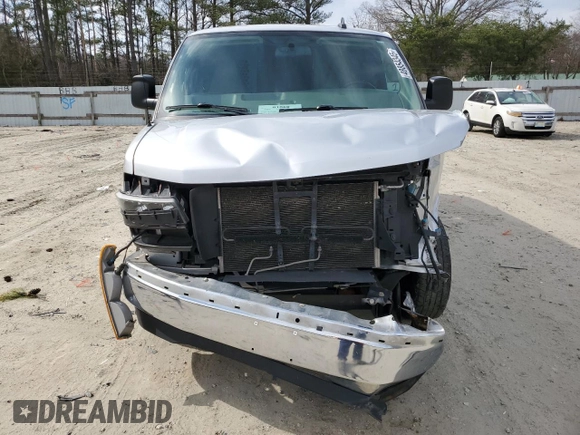 2018 Chevrolet Express Cargo with VIN 1GCWGAFG2J1338480, listed as a Copart auction lot 48854345 with 100,816 mi miles and Salvage title. Bid and sale history available at DreamBid. Image 5.