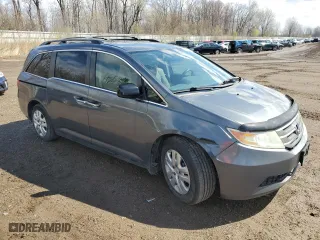 2013 Honda Odyssey EX with VIN 5FNRL5H45DB504702, listed as a Copart auction lot 53514555 with 223,512 mi miles and Clean Title. Bid and sale history available at carsss.com. Image 4.