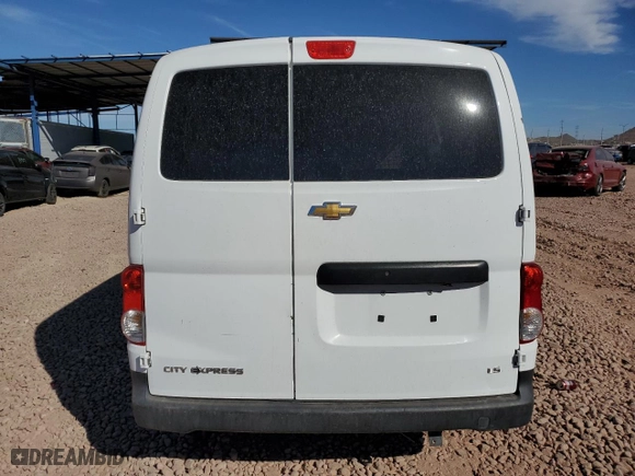 2015 Chevrolet City Express Cargo Van LS with VIN 3N63M0YN7FK699529, listed as a Copart auction lot 46187635 with 122,193 mi miles and Salvage Title. Bid and sale history available at carsss.com. Image 6.