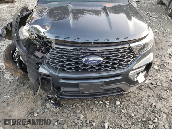 2022 Ford Explorer ST-Line with VIN 1FMSK8KH9NGB05344, listed as a Copart auction lot 86630064 with 25,775 mi miles and Salvage Title. Bid and sale history available at carsss.com. Image 13.