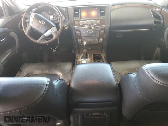 2016 Infiniti QX80 with VIN JN8AZ2NF0G9610963, listed as a Copart auction lot 47184895 with 183,836 mi miles and Salvage title. Bid and sale history available at DreamBid. Image 8.