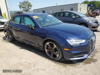 2018 Audi S4 Premium Plus with VIN WAUB4AF49JA099438, listed as a Copart auction lot 54711943 with 80,603 mi miles. Bid and sale history available at carsss.com. Image 4.