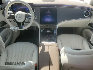 2023 Mercedes-Benz EQS with VIN 4JGDM2DB7PA022302, listed as a Copart auction lot 71347814 with 13,297 mi miles and Salvage Title. Bid and sale history available at carsss.com. Image 8.