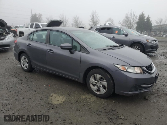 2014 Honda Civic Sedan LX with VIN 19XFB2F59EE263752, listed as a Copart auction lot 88976505 with 139,897 mi miles and Salvage Title. Bid and sale history available at carsss.com. Image 4.