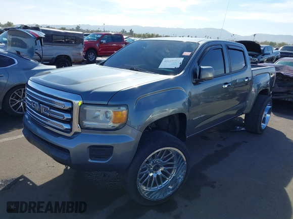2018 GMC Canyon 2WD with VIN 1GTG5BEN2J1115677, listed as a IAAI auction lot 41615352 with 66,127 mi miles. Bid and sale history available at carsss.com. Image 2.