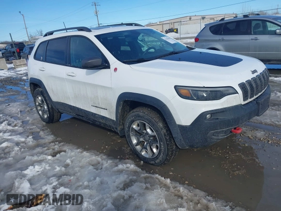 2019 Jeep Cherokee Trailhawk Elite with VIN 1C4PJMBX0KD315275, listed as a IAAI auction lot 41630464 with 94,558 mi miles. Bid and sale history available at carsss.com. Image 1.