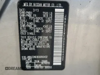 2013 Infiniti QX56 with VIN JN8AZ2NE8D9060432, listed as a Copart auction lot 76488784 with 107,518 mi miles and Non Repairable. Bid and sale history available at carsss.com. Image 14.