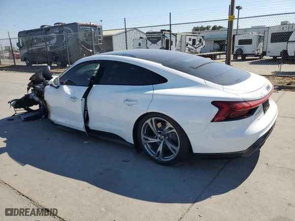 2024 Audi e-tron GT Premium Plus with VIN WAUFJBFW6R7002867, listed as a Copart auction lot 65195534 with 0 mi miles and Salvage Title. Bid and sale history available at carsss.com. Image 2.