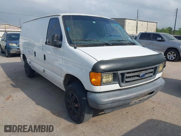 2007 Ford Econoline Cargo Commercial with VIN 1FTNE14W37DA33699, listed as a IAAI auction lot 41939703 with 225,391 mi miles and . Bid and sale history available at DreamBid. Image 1.