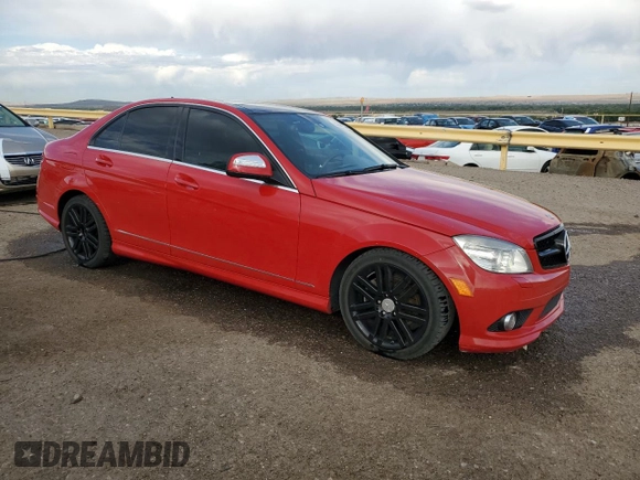 2008 Mercedes-Benz C 300 Sport with VIN WDDGF54X48R033758, listed as a Copart auction lot 59987775 with 125,366 mi miles and Salvage title. Bid and sale history available at DreamBid. Image 4.