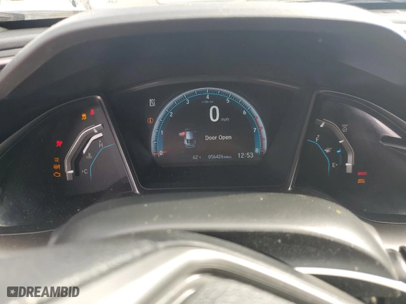 2017 Honda Civic Hatchback EX with VIN SHHFK7H56HU213382, listed as a Copart auction lot 47602085 with 56,426 mi miles and Salvage Title. Bid and sale history available at carsss.com. Image 9.