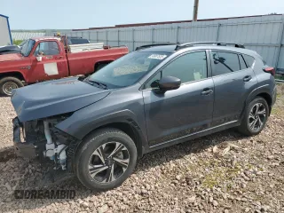 2024 Subaru Crosstrek Premium z VIN JF2GUADC2RH215246, wystawiony jako Copart lot #58807535 z przebiegiem 17 307 mil mil oraz Szkoda całkowita • Salvage title. Historia ofert i sprzedaży dostępna na DreamBid. Obrazek 1.