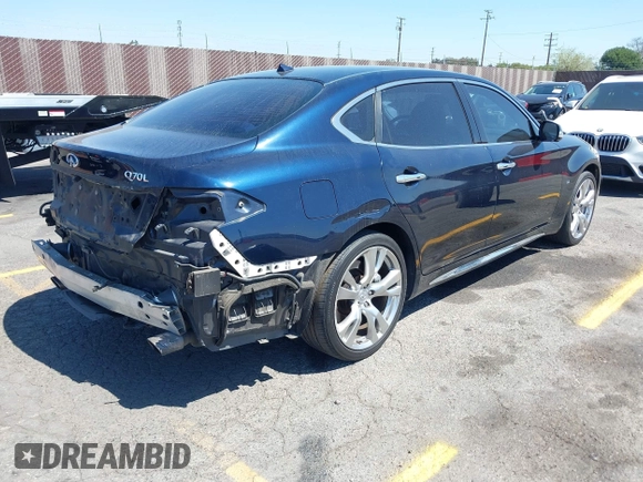 2015 Infiniti Q70 with VIN JN1BY1PP8FM601834, listed as a IAAI auction lot 42028330 with 106,285 mi miles and . Bid and sale history available at DreamBid. Image 4.