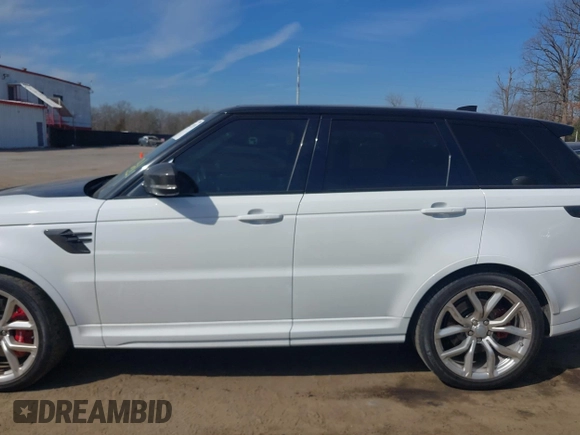 2019 Land Rover Range Rover Sport SVR with VIN SALWZ2SE7KA865879, listed as a IAAI auction lot 41613539 with 65,456 mi miles and . Bid and sale history available at DreamBid. Image 14.