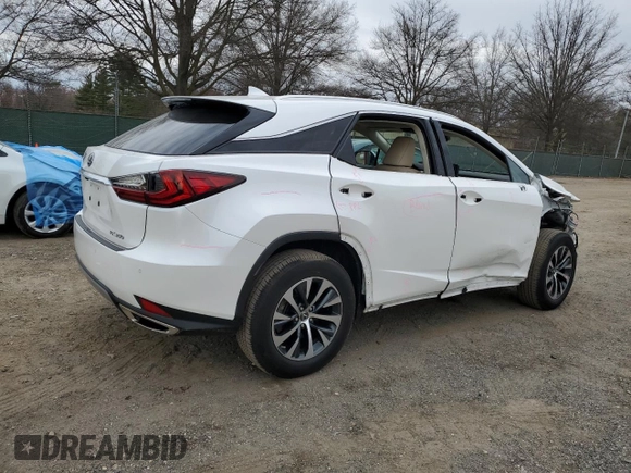 2020 Lexus RX with VIN 2T2HZMDA3LC221455, listed as a Copart auction lot 50994835 with 41,324 mi miles and Salvage Title. Bid and sale history available at carsss.com. Image 3.