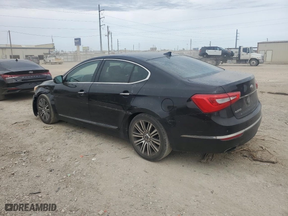 2014 Kia Cadenza Premium with VIN KNALN4D75E5120526, listed as a Copart auction lot 47042555 with 132,230 mi miles and Salvage Title. Bid and sale history available at carsss.com. Image 2.