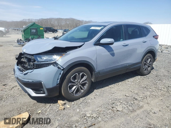 2021 Honda CR-V EX-L with VIN 2HKRW2H82MH625603, listed as a Copart auction lot 51992075 with 32,482 mi miles and Salvage Title. Bid and sale history available at DreamBid. Image 1.