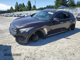 2010 Infiniti FX with VIN JN8AS1MW2AM854795, listed as a Copart auction lot 64816515 with 129,780 mi miles and Salvage title. Bid and sale history available at DreamBid. Image 1.
