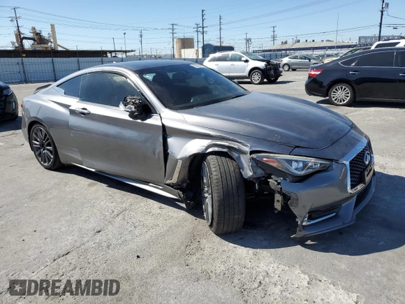 2017 Infiniti Q60 Sport with VIN JN1EV7EK5HM363508, listed as a Copart auction lot 52693455 with 120,435 mi miles and Salvage Title. Bid and sale history available at DreamBid. Image 4.