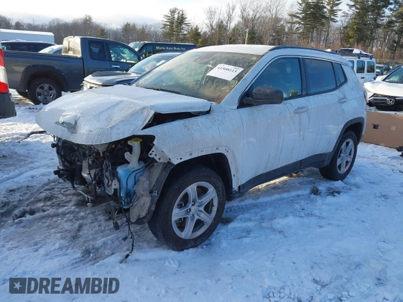 2023 Jeep Compass Latitude with VIN 3C4NJDBN0PT561444, listed as a IAAI auction lot 41508115 with 14,966 mi miles and . Bid and sale history available at DreamBid. Image 19.