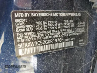 2016 BMW X4 xDrive28i z VIN 5UXXW3C52G0R19786, wystawiony jako Copart lot #56019535 z przebiegiem 148 081 mil mil oraz Czysty tytuł • Clean title. Historia ofert i sprzedaży dostępna na DreamBid. Obrazek 13.