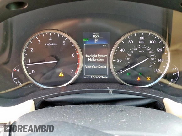 2015 Lexus NX 200t with VIN JTJYARBZ3F2013531, listed as a Copart auction lot 55515515 with 158,729 mi miles and Salvage title. Bid and sale history available at DreamBid. Image 9.