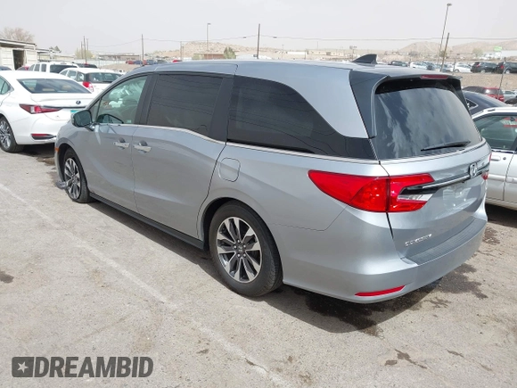 2024 Honda Odyssey EX-L with VIN 5FNRL6H67RB046630, listed as a IAAI auction lot 41933690 with 35,880 mi miles and . Bid and sale history available at DreamBid. Image 3.