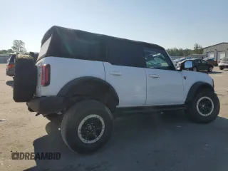 2023 Ford Bronco с VIN 1FMEE5DPXPLB63867, выставлен на аукционе Copart как лот 53782605 с пробегом 46 858 миль миль и Списание • Salvage title. История ставок и продаж доступна на DreamBid. Изображение 3.