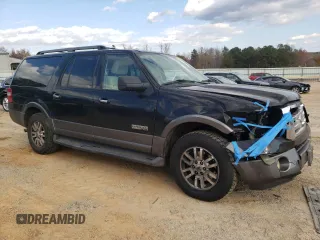 2007 Ford Expedition Max XLT with VIN 1FMFK16517LA80281, listed as a Copart auction lot 79677384 with 184,679 mi miles and Salvage title. Bid and sale history available at DreamBid. Image 4.