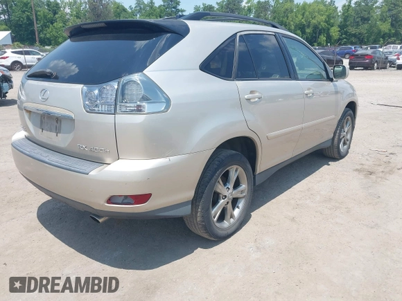 2006 Lexus RX 400h with VIN JTJHW31U462005605, listed as a IAAI auction lot 42601851 with 349,244 mi miles and . Bid and sale history available at DreamBid. Image 4.