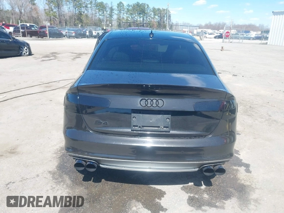 2014 Audi S4 Premium Plus with VIN WAUBGAFL9EA089416, listed as a IAAI auction lot 41879427 with 121,448 mi miles. Bid and sale history available at carsss.com. Image 16.