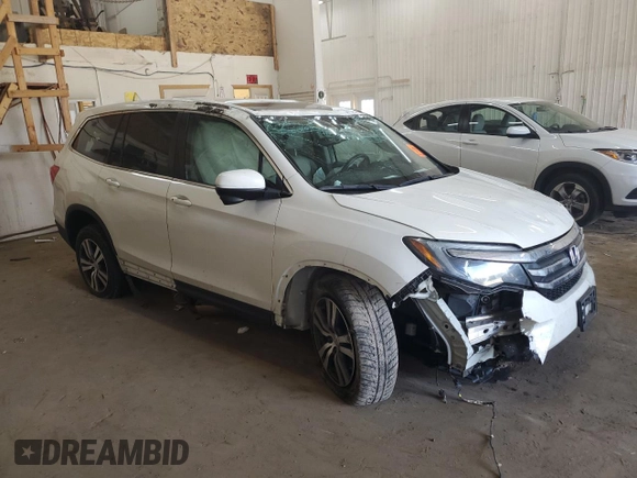 2017 Honda Pilot EX-L with VIN 5FNYF6H5XHB067562, listed as a Copart auction lot 50752245 with 110,610 mi miles and Salvage Title. Bid and sale history available at DreamBid. Image 4.
