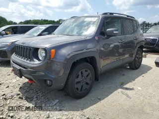 2018 Jeep Renegade Trailhawk с VIN ZACCJBCB9JPH08682, выставлен на аукционе Copart как лот 61725235 с пробегом 139 010 миль миль и Списание • Salvage title. История ставок и продаж доступна на DreamBid. Изображение 1.