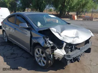2012 Hyundai Elantra GLS PZEV with VIN KMHDH4AE2CU427507, listed as a IAAI auction lot 40222647 with 150,607 mi miles. Bid and sale history available at carsss.com. Image 1.