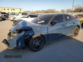 2025 Honda Civic Sedan Sport with VIN 2HGFE2F5XSH538683, listed as a Copart auction lot 50082045 with 6,601 mi miles and Salvage Title. Bid and sale history available at carsss.com. Image 1.