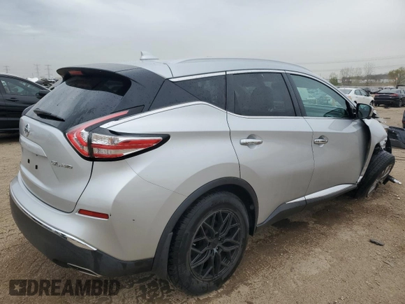 2016 Nissan Murano SL z VIN 5N1AZ2MH3GN150022, wystawiony jako Copart lot #55057025 z przebiegiem 103 327 mil mil oraz Szkoda całkowita • Salvage title. Historia ofert i sprzedaży dostępna na DreamBid. Obrazek 3.