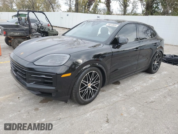 2024 Porsche Cayenne with VIN WP1BA2AY0RDA51881, listed as a Copart auction lot 76013834 with 10,143 mi miles and Salvage title. Bid and sale history available at DreamBid. Image 1.