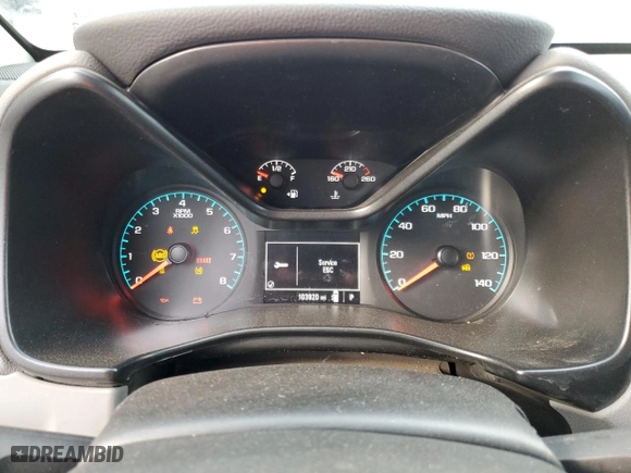 2020 Chevrolet Colorado 4WD Work Truck with VIN 1GCGTBEN9L1222959, listed as a Copart auction lot 83434044 with 103,920 mi miles and Salvage Title. Bid and sale history available at carsss.com. Image 9.